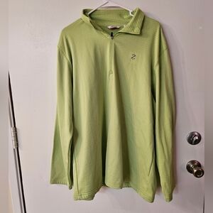 Izod Light Green Quarter-Zip Pullover